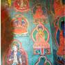 A mural painting in {maN+Dala} Temple.