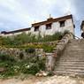 Steps leading to the main building complex, Phur lcog hermitage