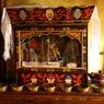 A small altar to protector deities in the Ke'u tshang hermitage