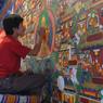 Painters creating murals, Pha bong kha