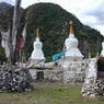The stupa complex in the village of sMu pa, in Kong po