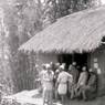 The Village Panchayat committee meets in a small hut