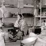 Several shopkeepers in Biblate bazaar are women