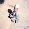 Village child after receiving tika at Dasein