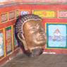 Head of statue being constructe at Lhagang Monastery
