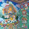 Paintings of dieities in entryway at Lhagang Monastery