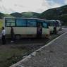 Buses in Lhagang.&nbsp;