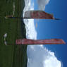 Prayer flags in the meadow in Lhagang.&nbsp;