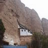 The monastery, perched on a steep cliff