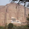 A distant view for Martsang Monastery, outlook of the monastery location