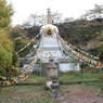 This is a stupa in Khadi Kha Monastery in Guanten Township, Dzomo Khar County, Kansu Province