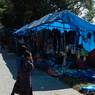 Temporary stalls at Nangkor Tsechu