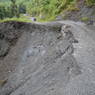 Landslided road on our way back