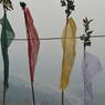 Prayer flags on top of the hill