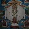 Mural of avalokiteshvara with one thousand eyes and hands=ཕྱག་སྟོང་སྤྱན་སྟོང་།