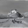 Potala from the east, with nomad pilgrims in foreground. Copyright Pitt Rivers Museum, University of Oxford 1998.131.297