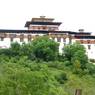 A view of the north side of Paro Dzong.