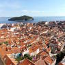 Dubrovnik town as viewed from the wall.